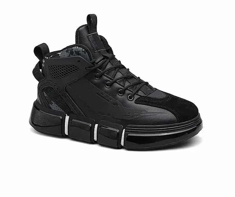 Custom High Top Trendy Men Walking Shoes (OEM/ODM Available)