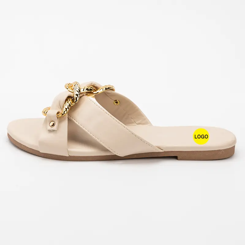 Custom Ladies Flats With Chain Decoration Suppliers, Supplier