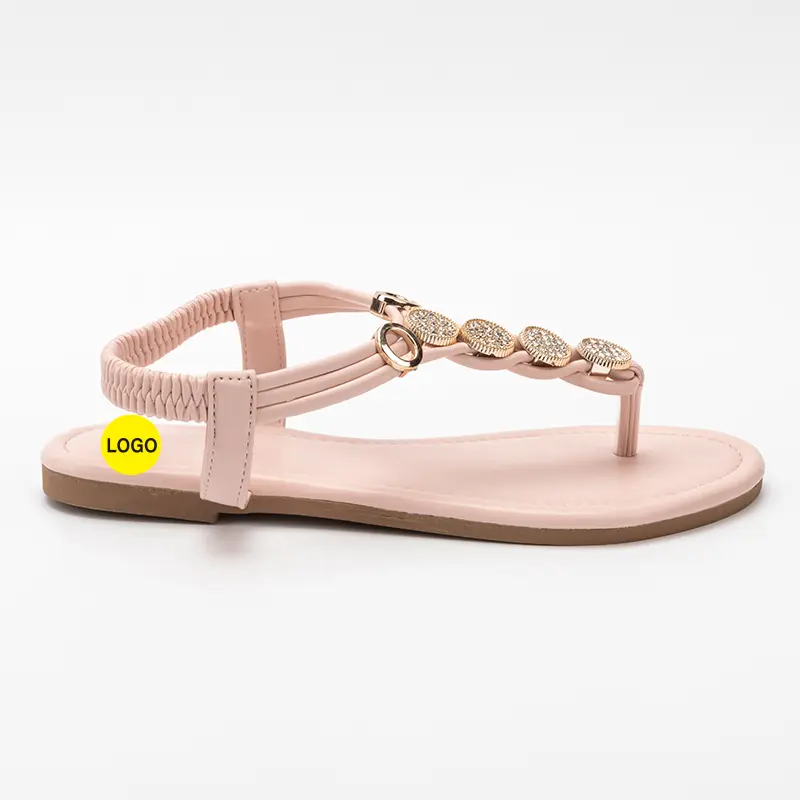 Wholesale Women's Flat Sandals with Decoration Supplier, Factories