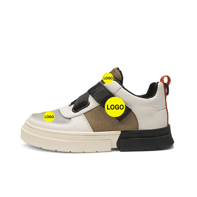 OEM ODM Genuine Leather Upper Children Walking Shoes