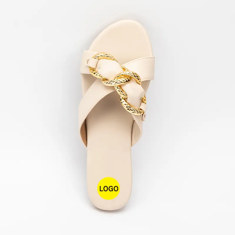 Custom Ladies Flats With Chain Decoration Suppliers, Supplier