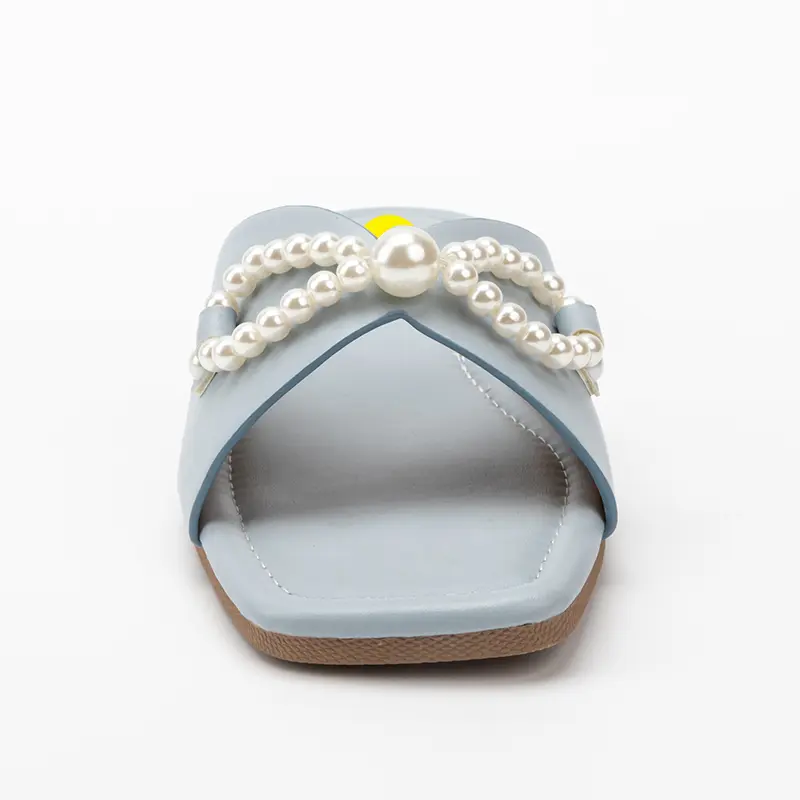 China Women’s Flat Sandals with Pearl Decoration Suppliers, Supplier