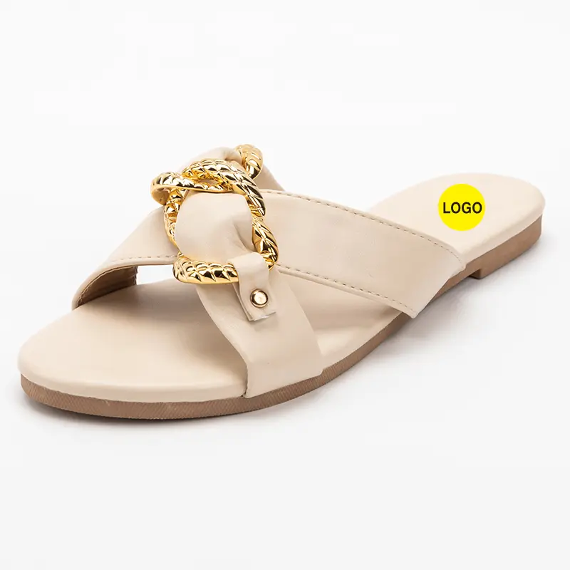 Custom Ladies Flats With Chain Decoration Suppliers, Supplier