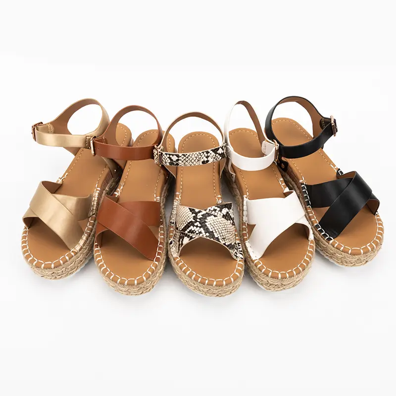 OEM Ladies Sandals with Yute Bonding Manufacturer, Suppliers