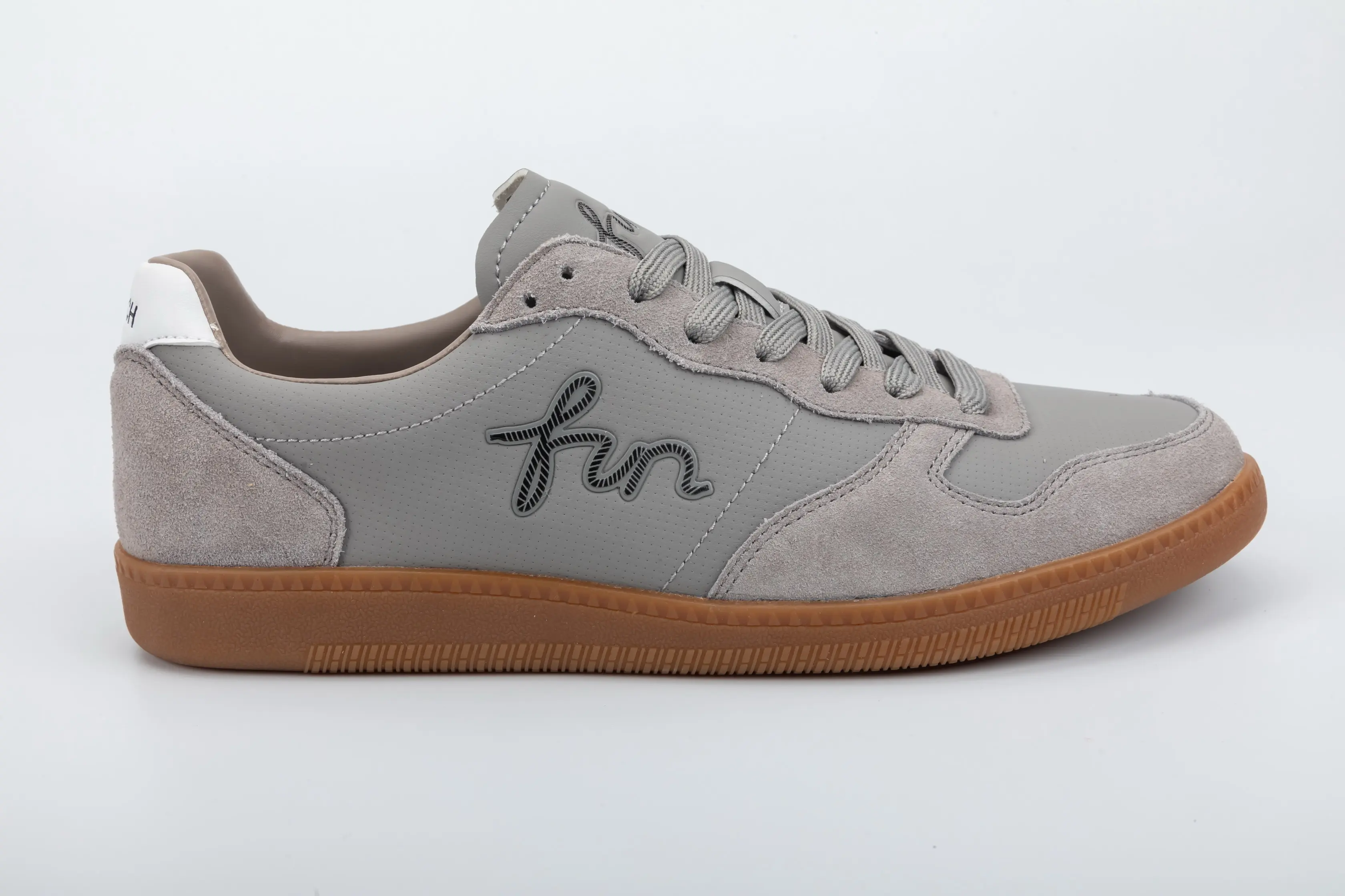Custom Grey PU Low-Top Casual Sneakers for Men and Women Wholesale