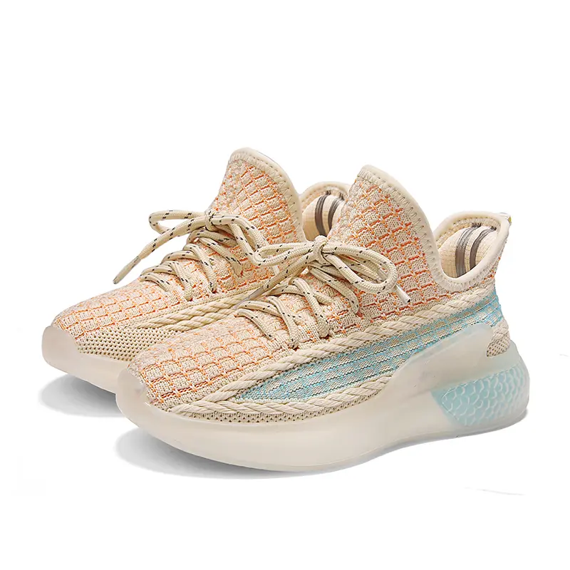 High-Quality Customizable Fly Woven Upper Children Sport Shoes Suppliers, Factory