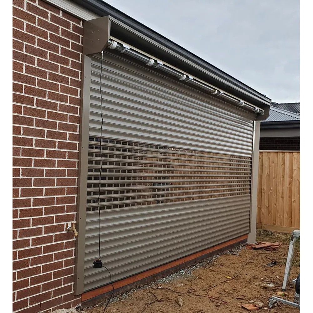 Puerta enrollable de seguridad de acero inoxidable galvanizado industrial a prueba de fuego para interiores