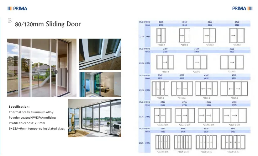 Aluminium Sliding Bifold Folding Doors