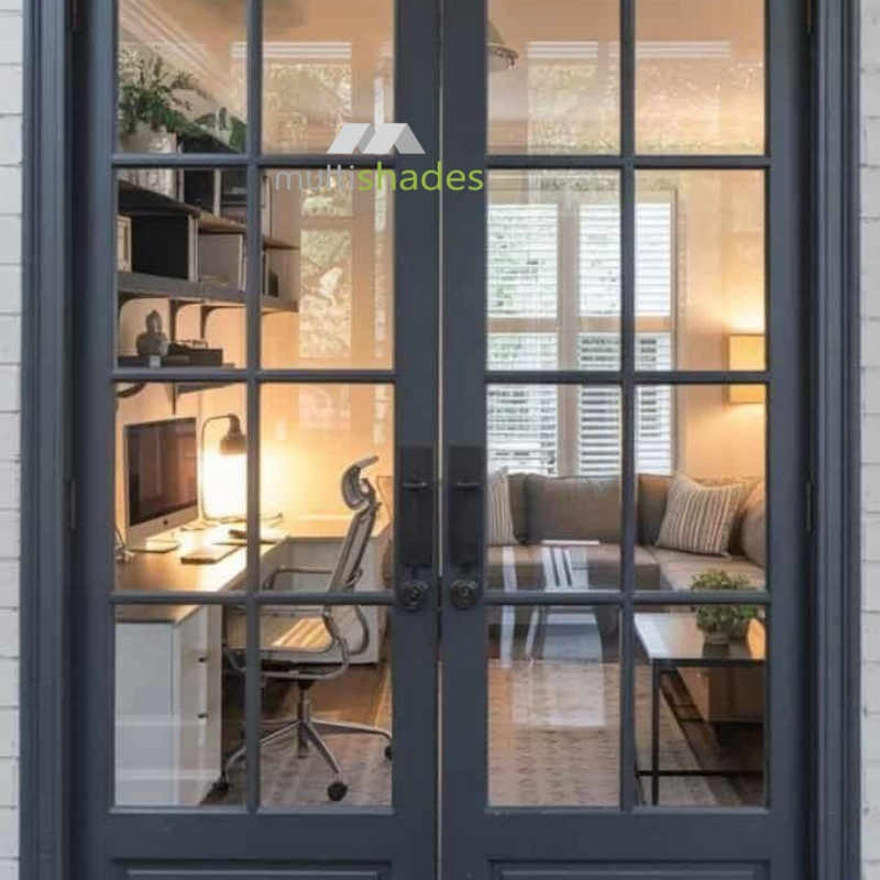 Diseño francés elegante puerta de aluminio para interiores con estilo puerta interior de aluminio duradera con soluciones de seguridad avanzadas de marca líder