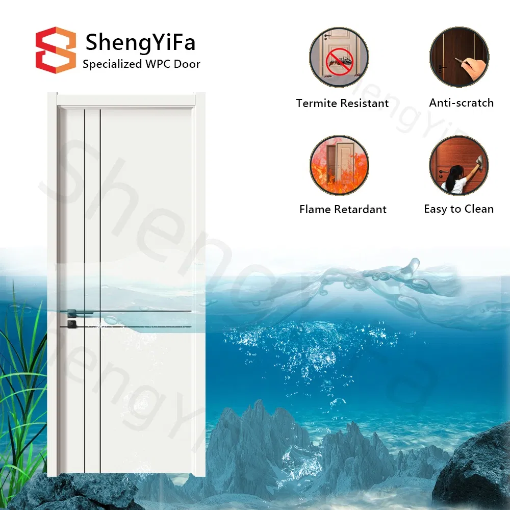 Shengyifa Soundproof Interior WPC Composite Sliding Barn Door