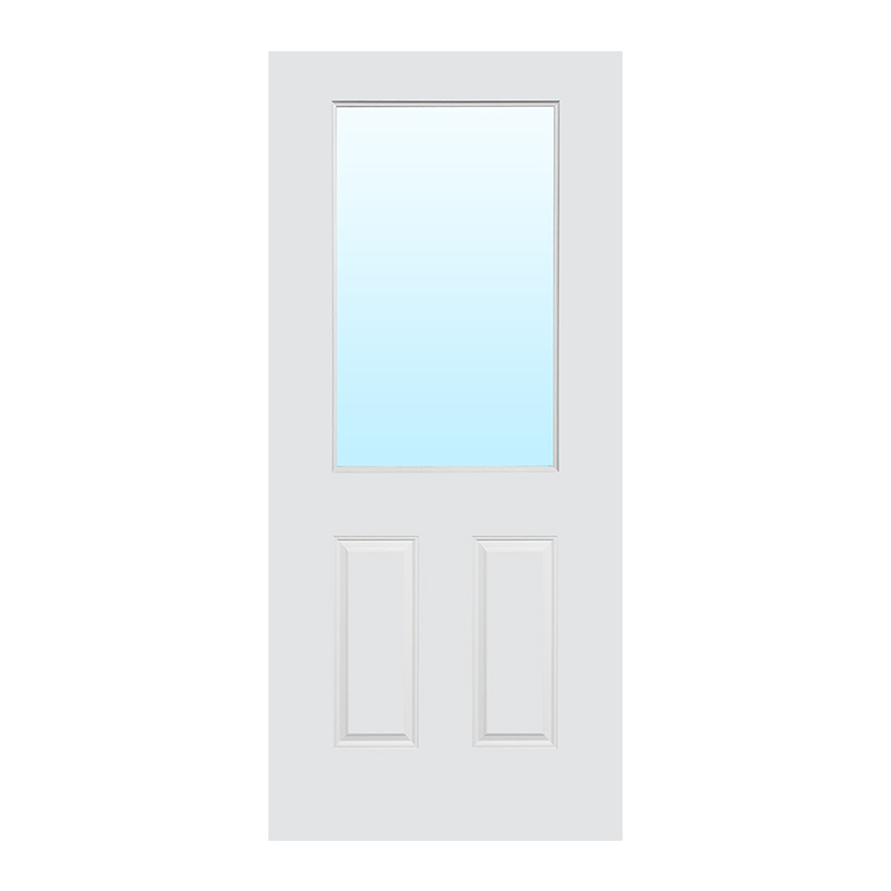 Modern Design Fiberglass Entry Door with Glazing Options