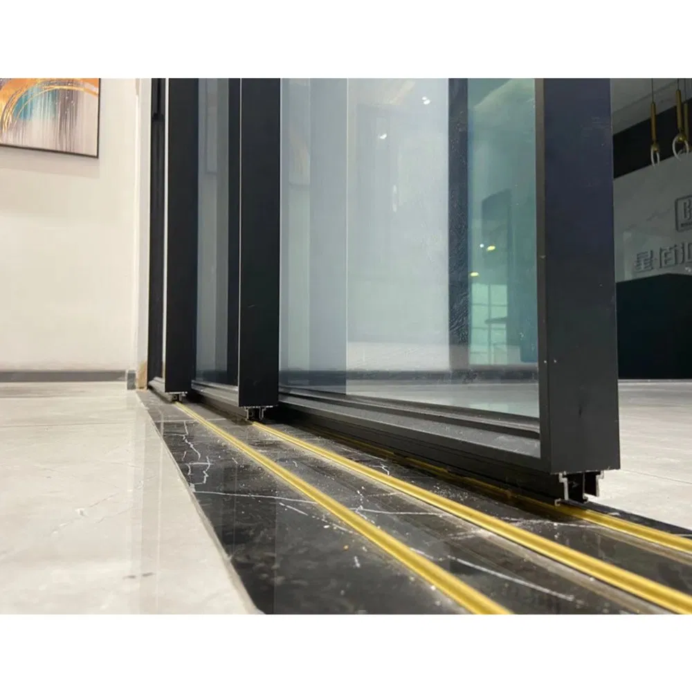 Water Proof Patio Sliding Door House Sliding Aluminum Door Sliding Doors Partition Doors Aluminum Alloy Slim Frame Modern Hotel Curma Building Material Doors