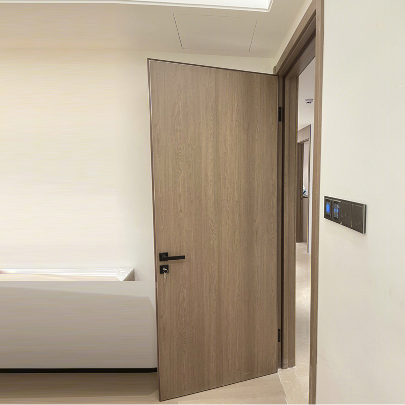 Modern Wholesale Concealed Secret Solid Wood Invisible Framless Timber Interior Hidden WPC Door