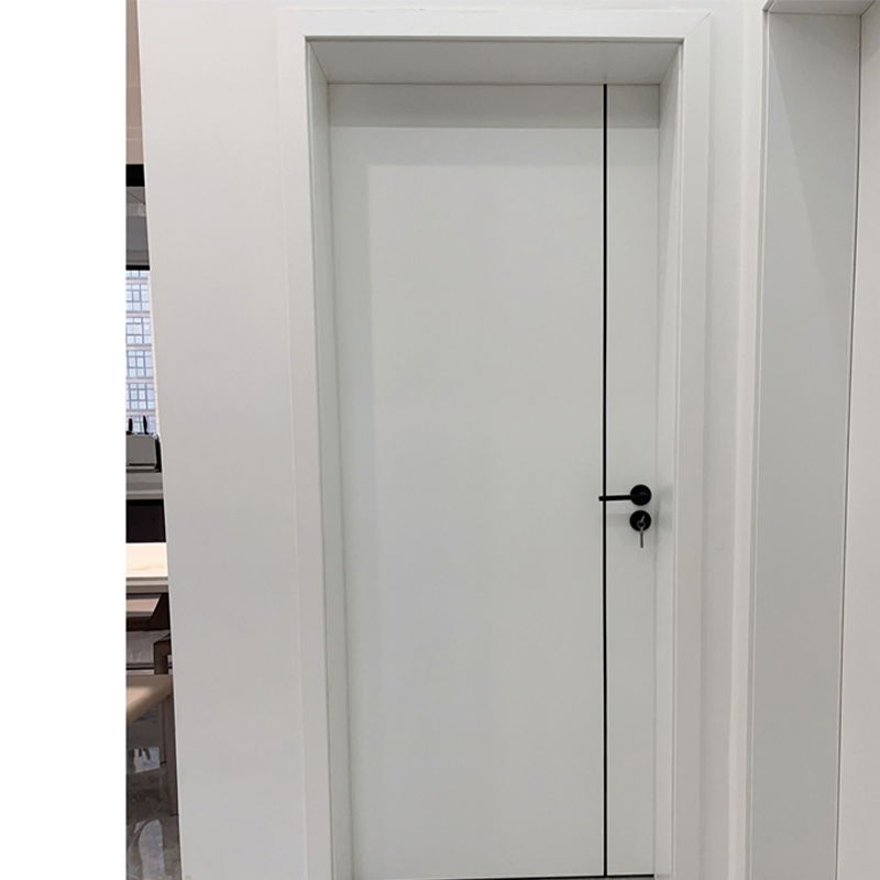 China Wholesale Wall Hiding Interior Front HDF Internal Laminated Main Wooden Door Design Invisible Concealed Hidden Secret Interior Timber WPC Door