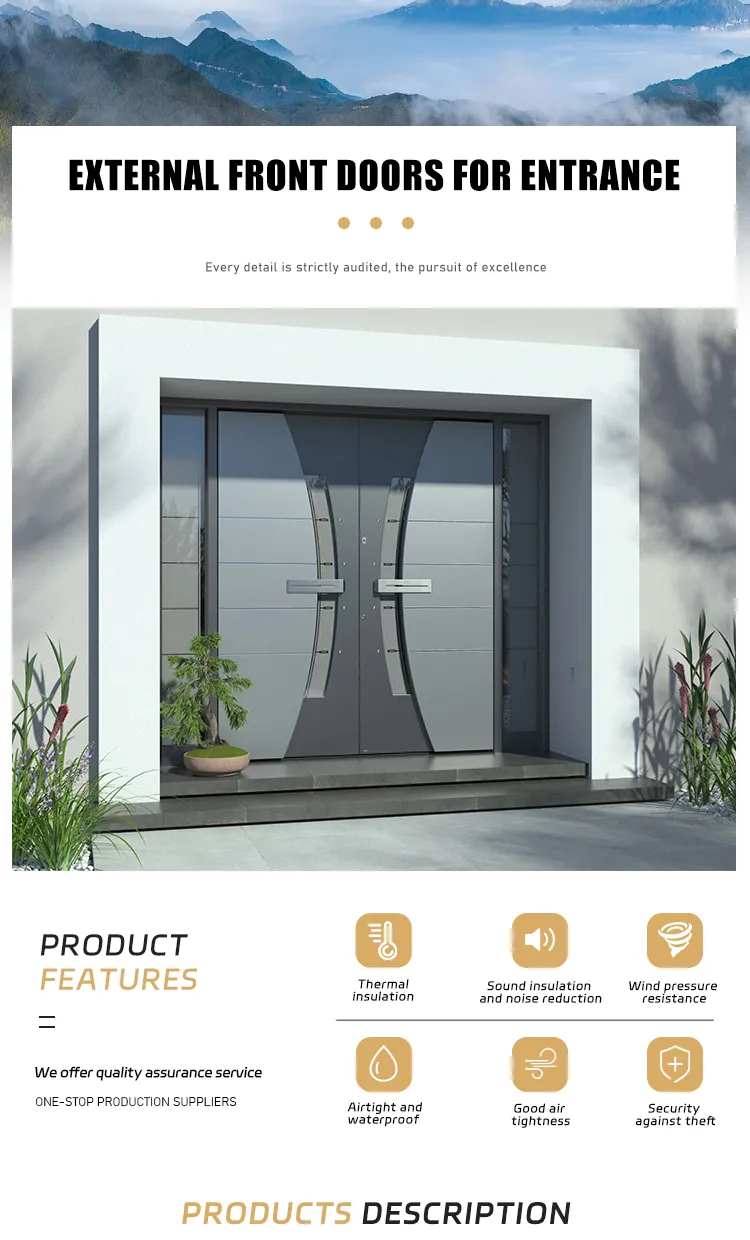 Luxury Design Front Entry Pivot Doors