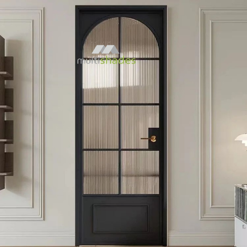 Diseño francés elegante puerta de aluminio para interiores con estilo puerta interior de aluminio duradera con soluciones de seguridad avanzadas de marca líder