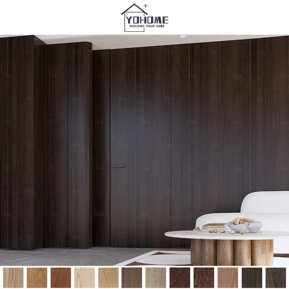 China Top Supplier Wooden Flush Hidden Wall Door for Bedroom Concealed Secret Inside Door Invisible Frameless Interior Doors