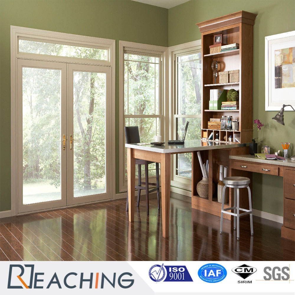 2.5mm Conch UPVC Profile Casement Door / Patio Door/ Vinyl Door for Residential House