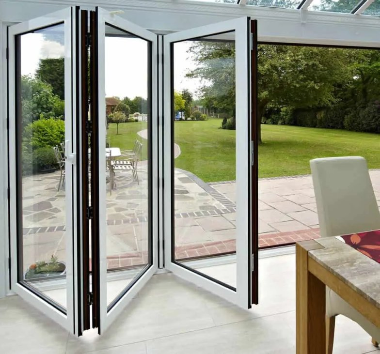 Aluminium Bifold Accordion Custom Size Best Folding Patio Door