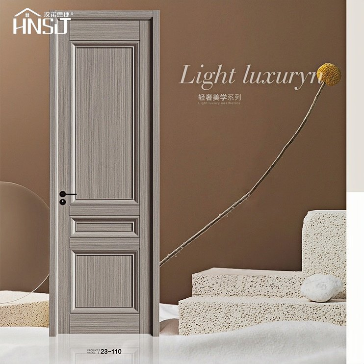 High-Quality MDF Flush Solid Core Acoustic Soundproof Door for Hotels, Apartments, Villas Renovation Composite Paint Door PVC Paint Door