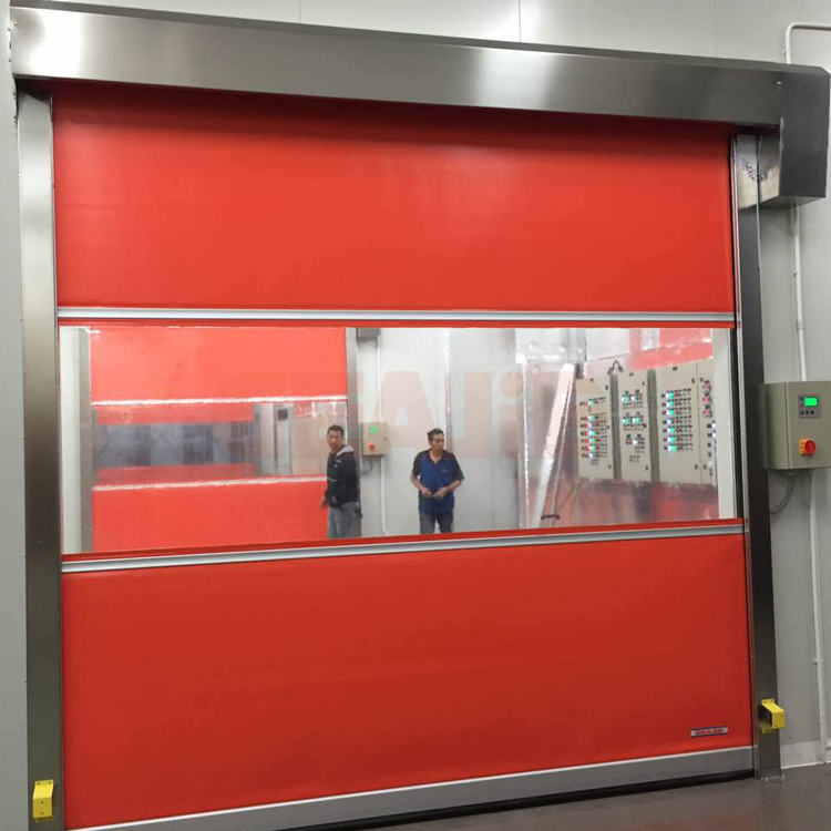 Fabricante Proveedores Mayorista Seguridad PVC Puerta Enrollable de Alta Velocidad