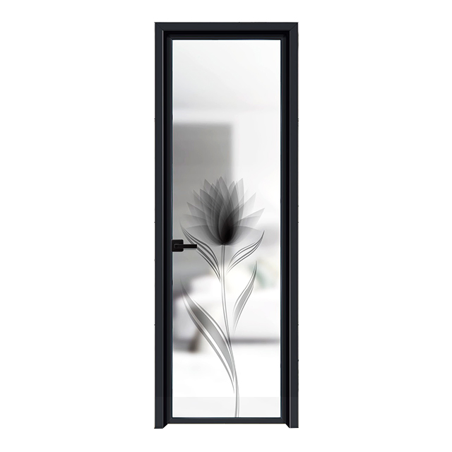 Botswanian Aluminium Alloy Waterproof Open Door, Bathroom Swing Door, Toilet Hinged Door