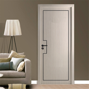 Durable with Warm Acoustic Soundproofing Elements Wood Door