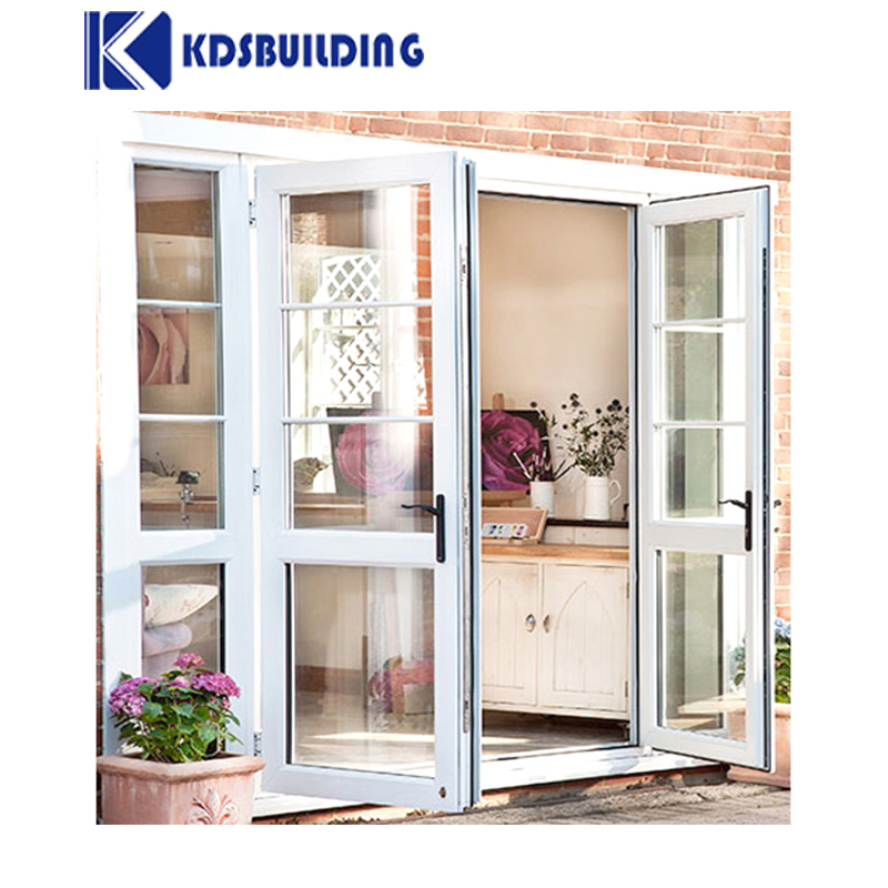 Conch White Vinyl UPVC Custom Size Window Design Double Glazed Residential Apartment Room PVC Casement Sliding Windows Doors