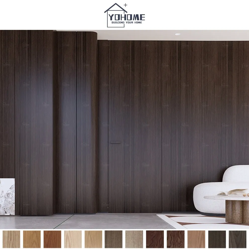 China Top Supplier Wooden Flush Hidden Wall Door for Bedroom Concealed Secret Inside Door Invisible Frameless Interior Doors