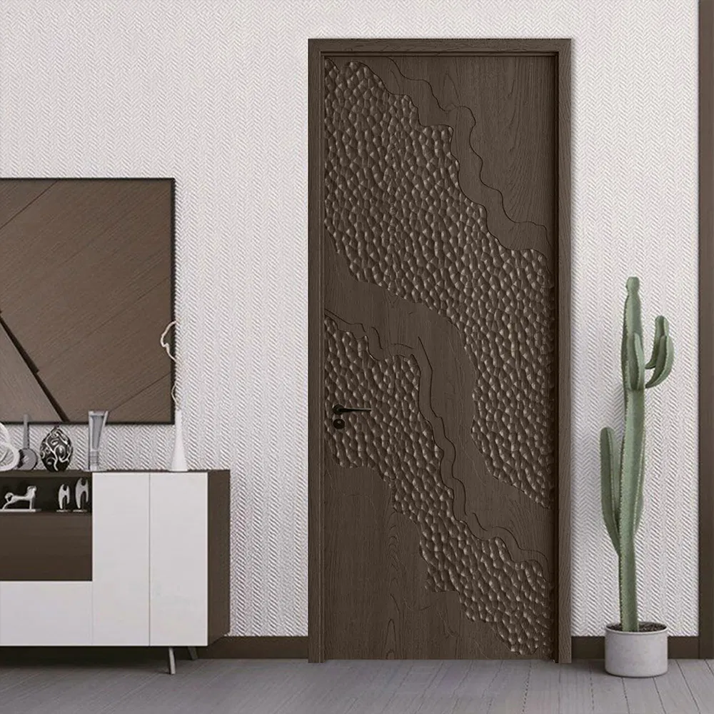 Flush Solid Core Acoustic Soundproof Door Composite Wooden Door Solid Wood Door PVC Door Stylish PVC Door for House Applications