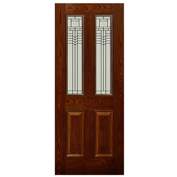China Manufacturer Wholesale Fiberglass Entry Door with Glass
