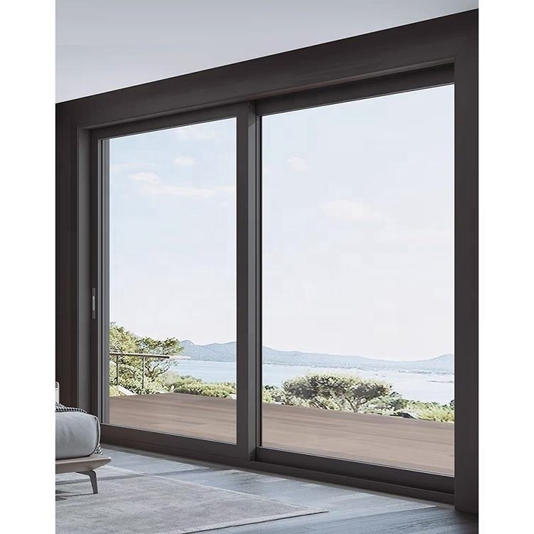 Commercial Modern Shop Storefront Casement Glass Doors Aluminum Front Entry Doors Fiberglass Exterior Large Shop Glass Door