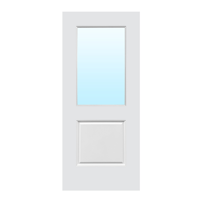 Modern Design Fiberglass Entry Door with Glazing Options