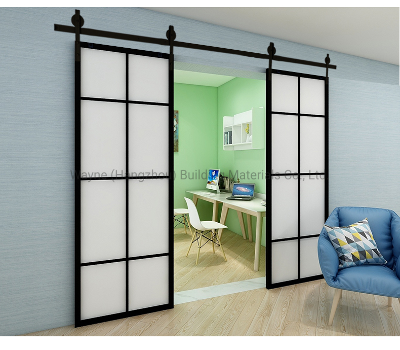 Glass Sliding Barn Door for Home Interior Decoration From China Glass Door Factory
