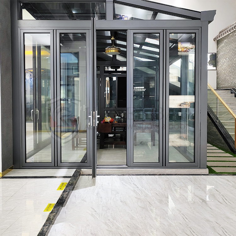 Fashion Aluminium Patio Bifold Door Designs American Folding Door