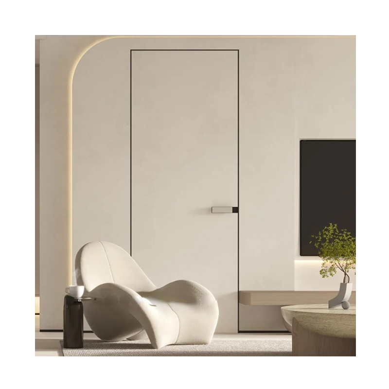 Latest Design Modern Commercial Frameless Interior Flush Concealed Invisible Wood Room Hidden Secret Door Hidden