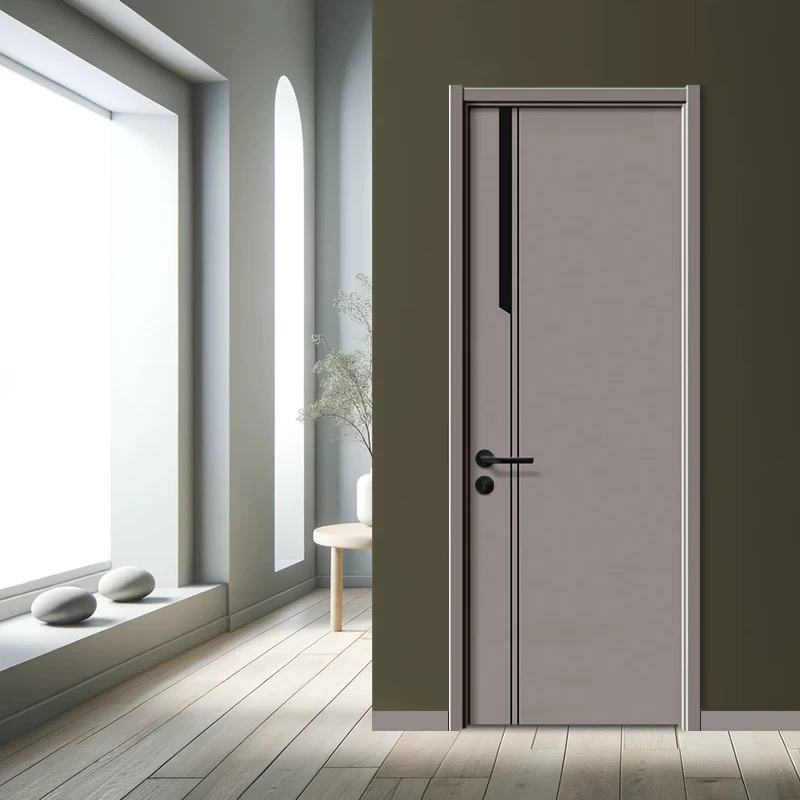 Soundproof Bedroom 45dB Stc/Acoustic Se Durable PVC Doors WPC Edge Banding Door