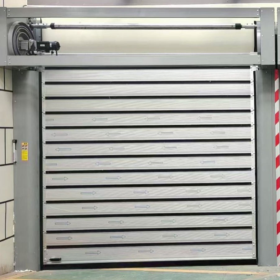 Industrial Automatic Roller Shutter High-Speed Thermal Insulated Aluminum Alloy Hard Spiral Door for Automobile Garage
