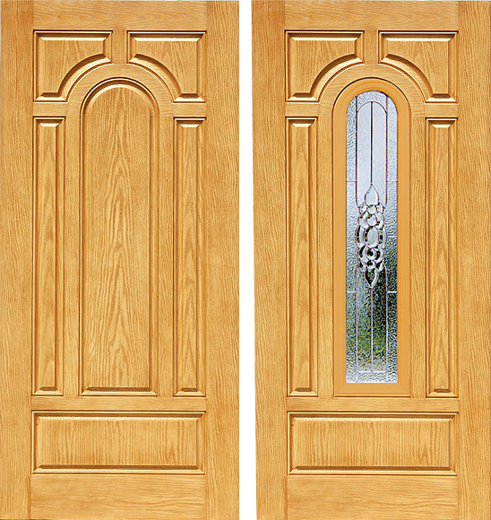 Soundproof Double Leaf Fiberglass Composite Interior Entry Door