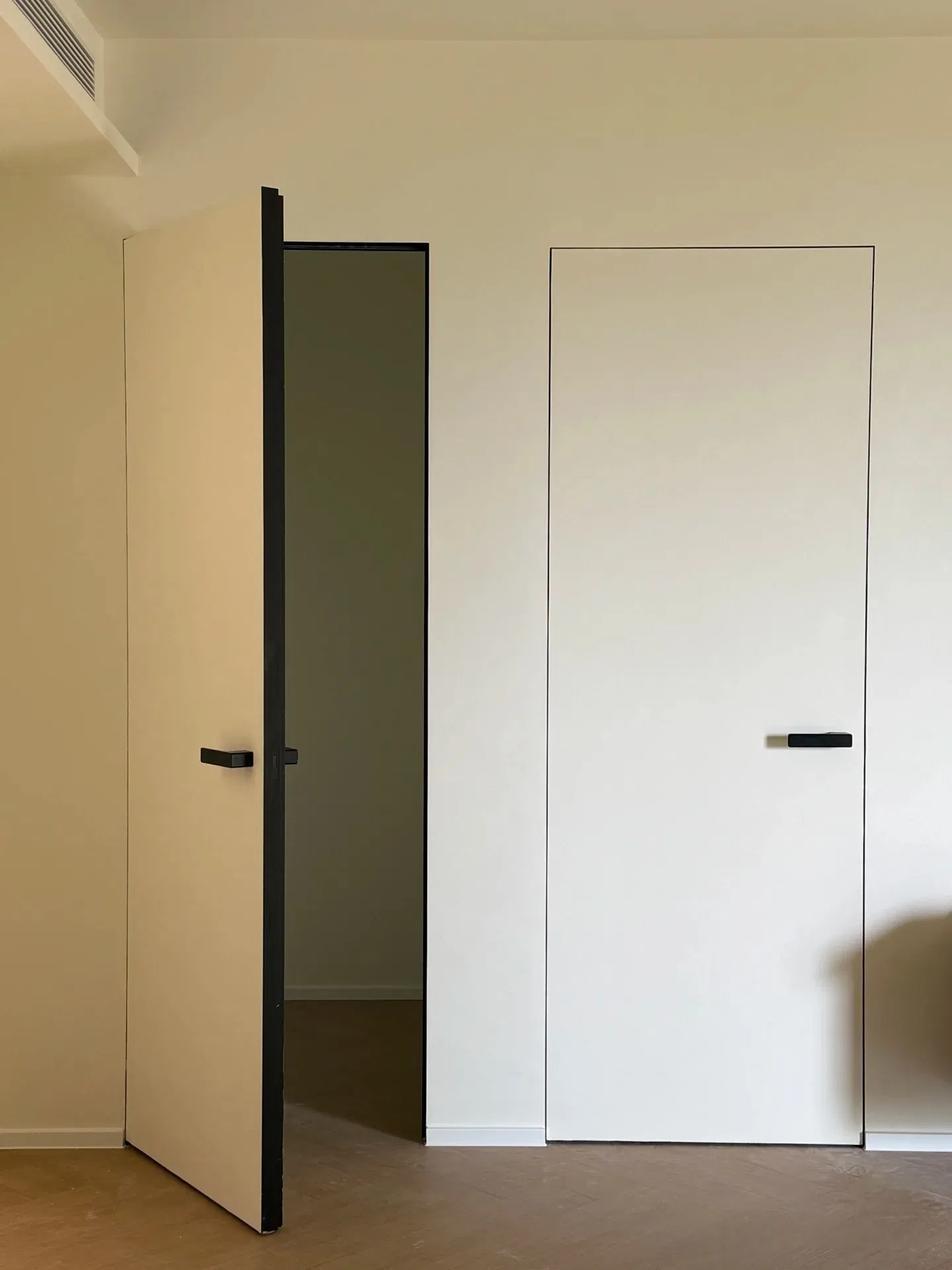 Interior Invisible Door Wooden Frameless Consealed Hidden Wooden Secret Doors for House