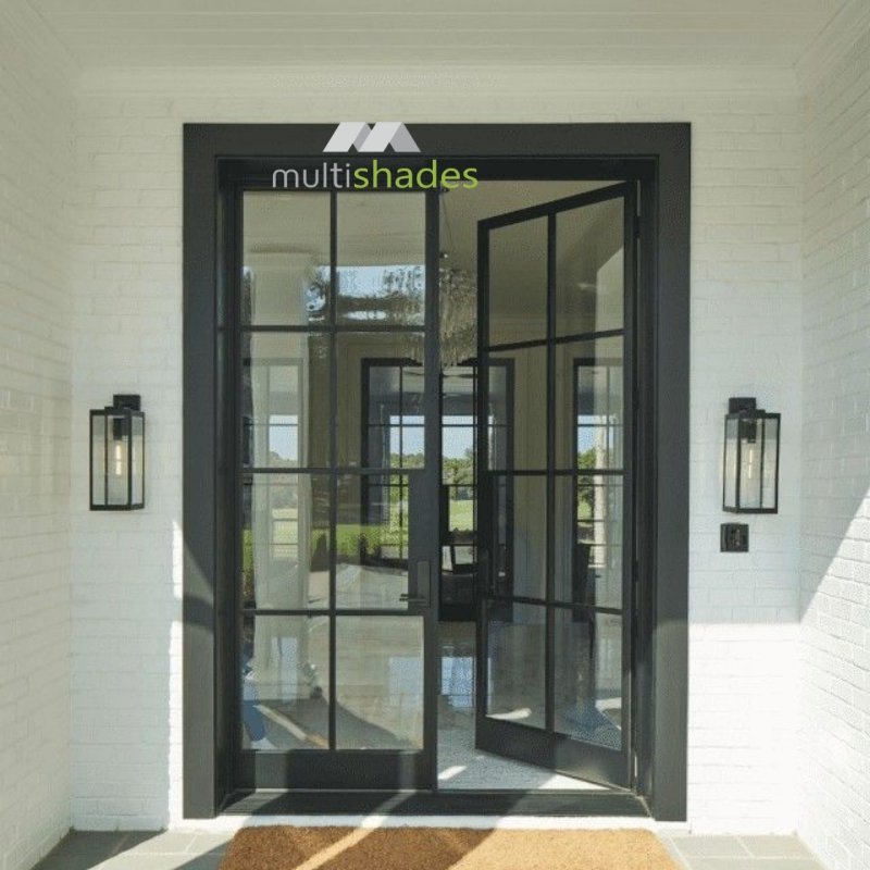 Diseño francés elegante puerta de aluminio para interiores con estilo puerta interior de aluminio duradera con soluciones de seguridad avanzadas de marca líder