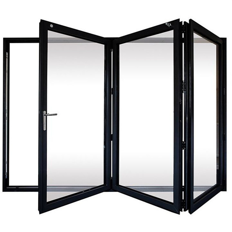 Manufacturer Folding Glass Wall Aluminum Patio Exterior Door Bifold Door