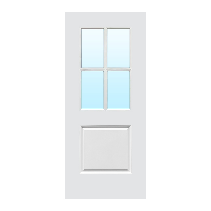 Modern Design Fiberglass Entry Door with Glazing Options