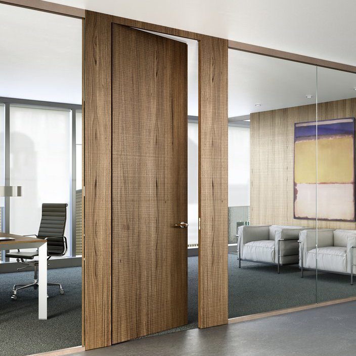 Invisible Wooden Room Door Consealed Secret House Door with Hidden Hinge