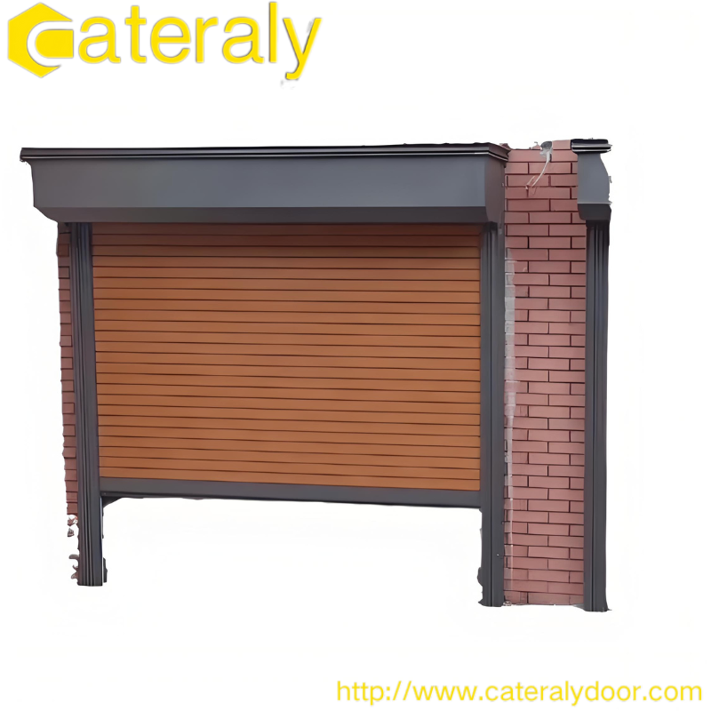 Puerta rodante de acero inoxidable resistente a la intemperie y antirrobo para la seguridad del hogar