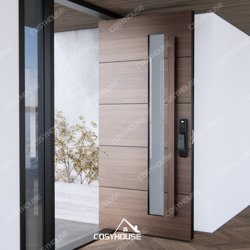 American Modern Design House Security Entrance Front Pivot Door Large Entrance Exterior Main Doors Modern Entry Armored Doors