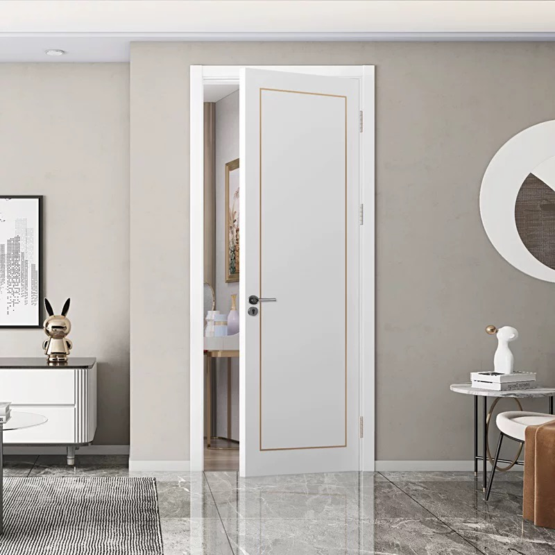 Soundproof Bedroom 45dB Stc/Acoustic Se Durable PVC Doors WPC Edge Banding Door