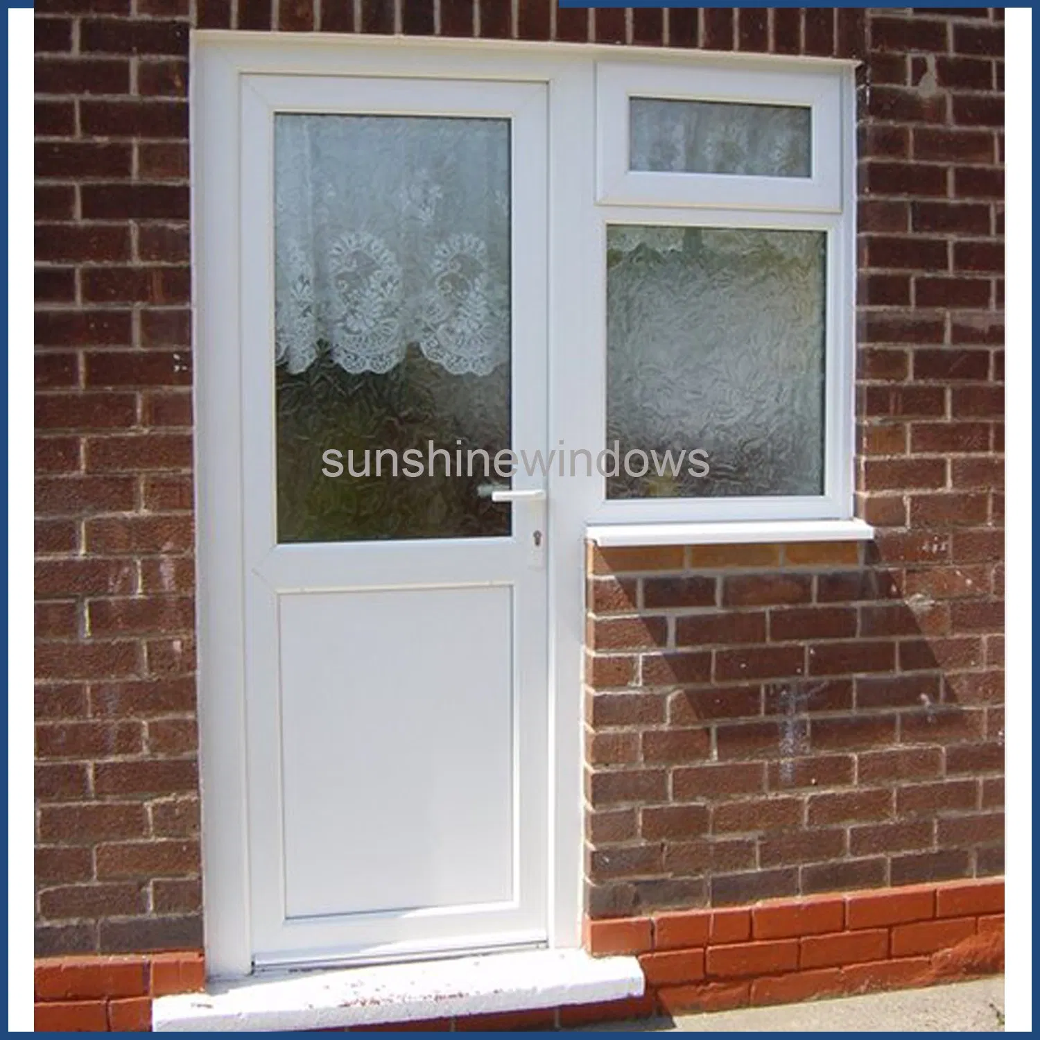 Plastic UPVC Casement Door for Residential Building