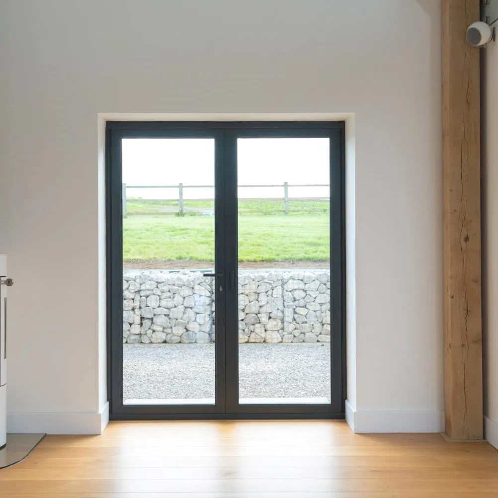 Double Glazed Bifold Door Aluminium French Windows and Hinged Sliding Stacking Glass Doors