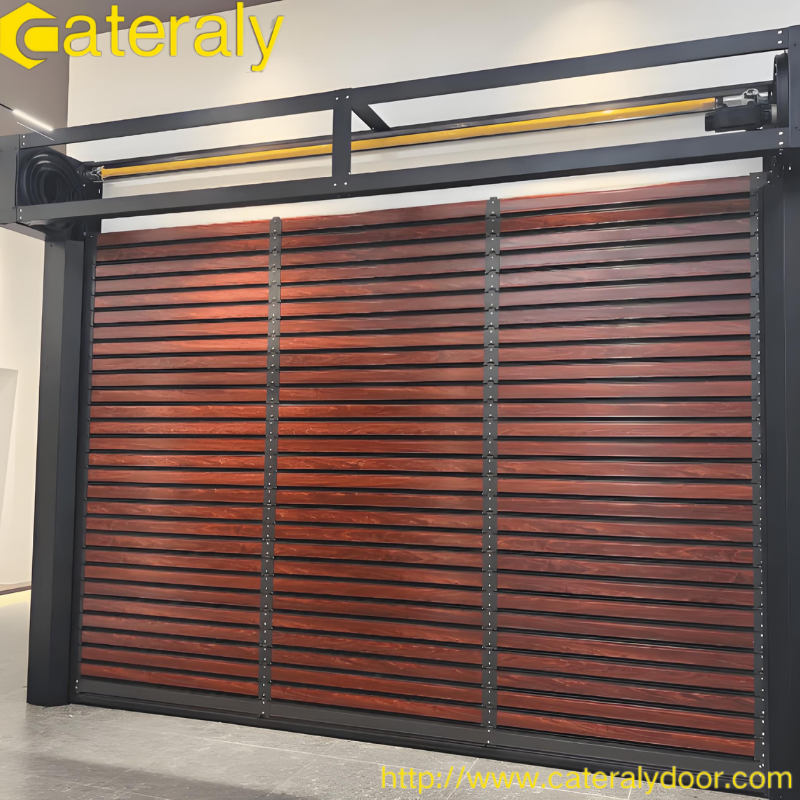 Puerta rodante de acero inoxidable resistente a la intemperie y antirrobo para la seguridad del hogar